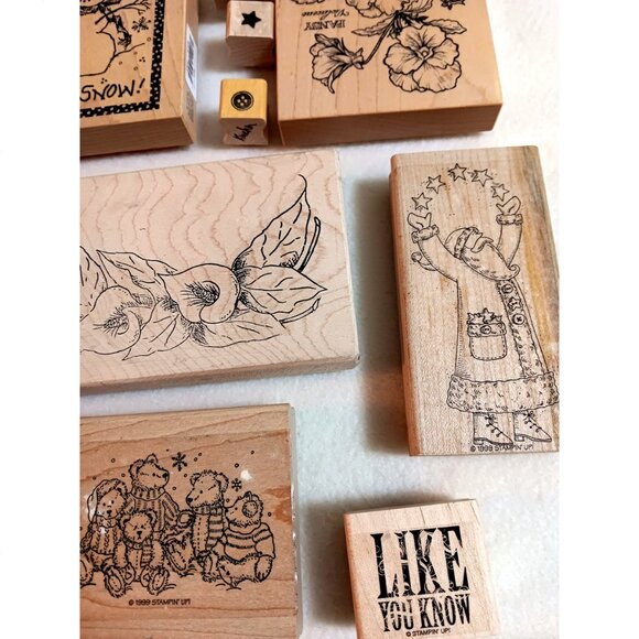 Large lot rubber stamps scrapbooks crafts cards 42 various READ - Picture 8 of 12